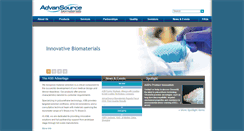 Desktop Screenshot of advbiomaterials.com